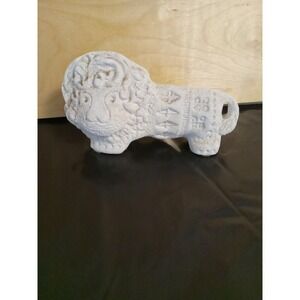 Flavia Montelupo Vintage Italy Unglazed Ceramic Lion Signed Figurine‎